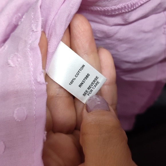 NWT CATO PLUS SIZE SWISS DOT PEASANT TOP - Picture 7 of 8